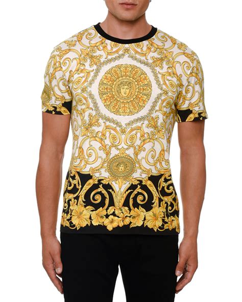 tee shirt versace homme|versace t shirt men price.